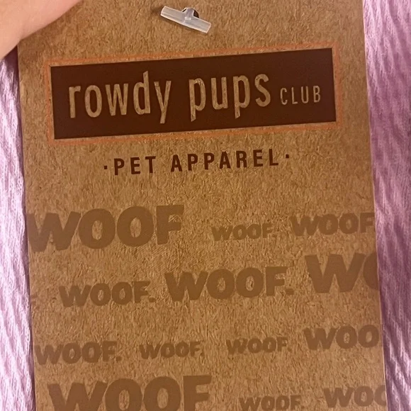 Rowdy Pups Club Pet Apperal  Pink Dog Dress w/ Collar & Ruffles Size XS - Picture 4 of 7